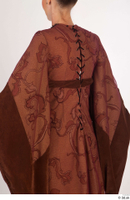  Photos Woman in Historical Dress 35 15th century brown dress historical clothing upper body 0004.jpg